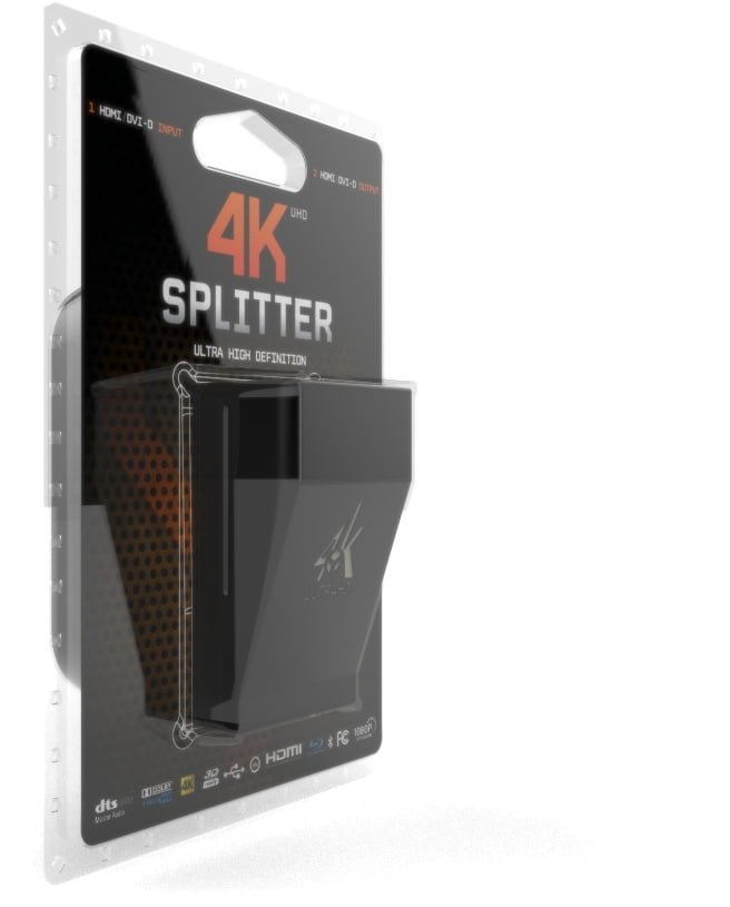HDfury Splitter 4K UHD - HDMI razdelilnik z 1 vhodom in 2 izhodoma