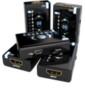 Pet enot Dr HDMI z različnih zornih kotov z vhodom in izhodom HDMI, priključkom Mini-USB in stikalom HEAC/ARC